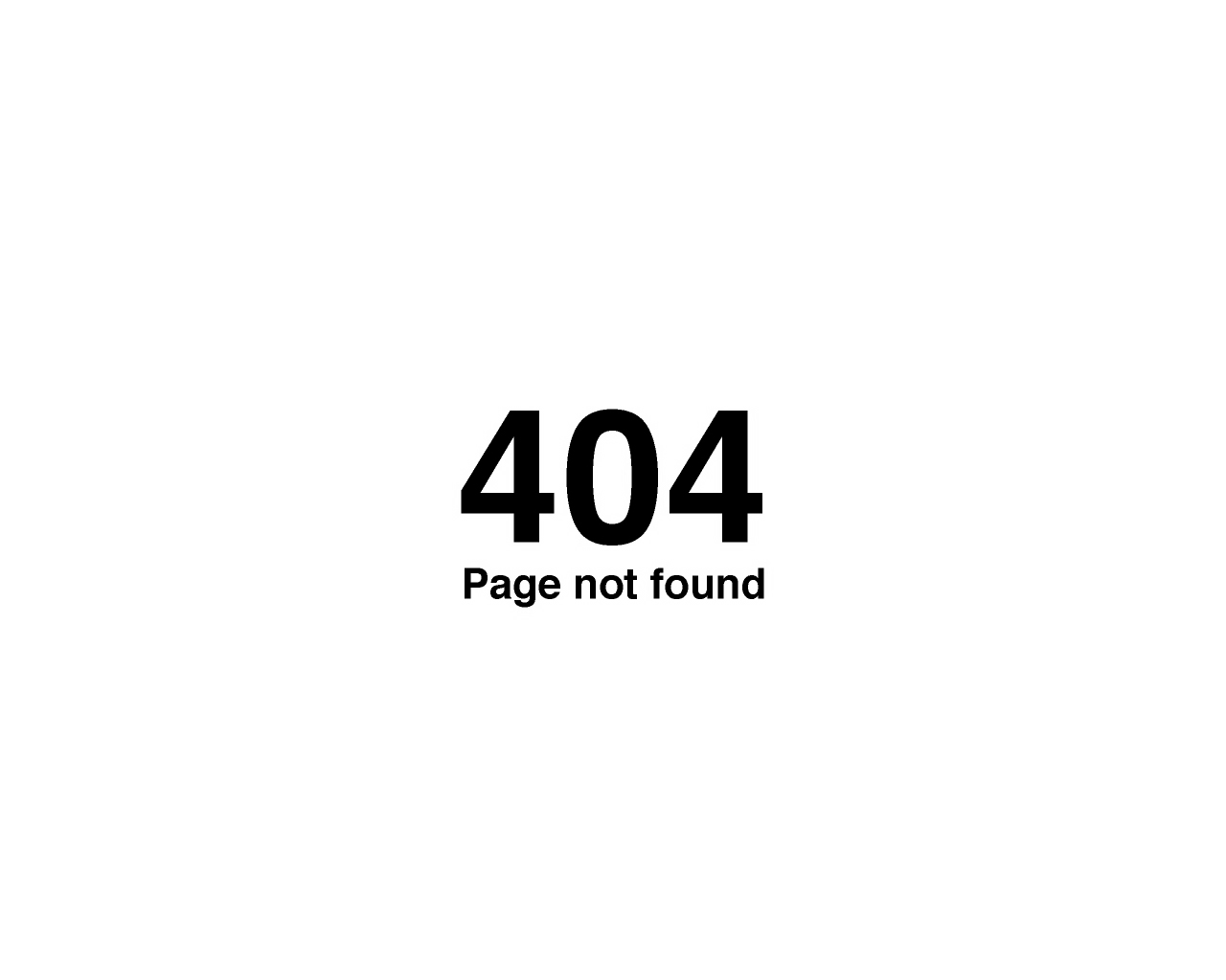 404 Error